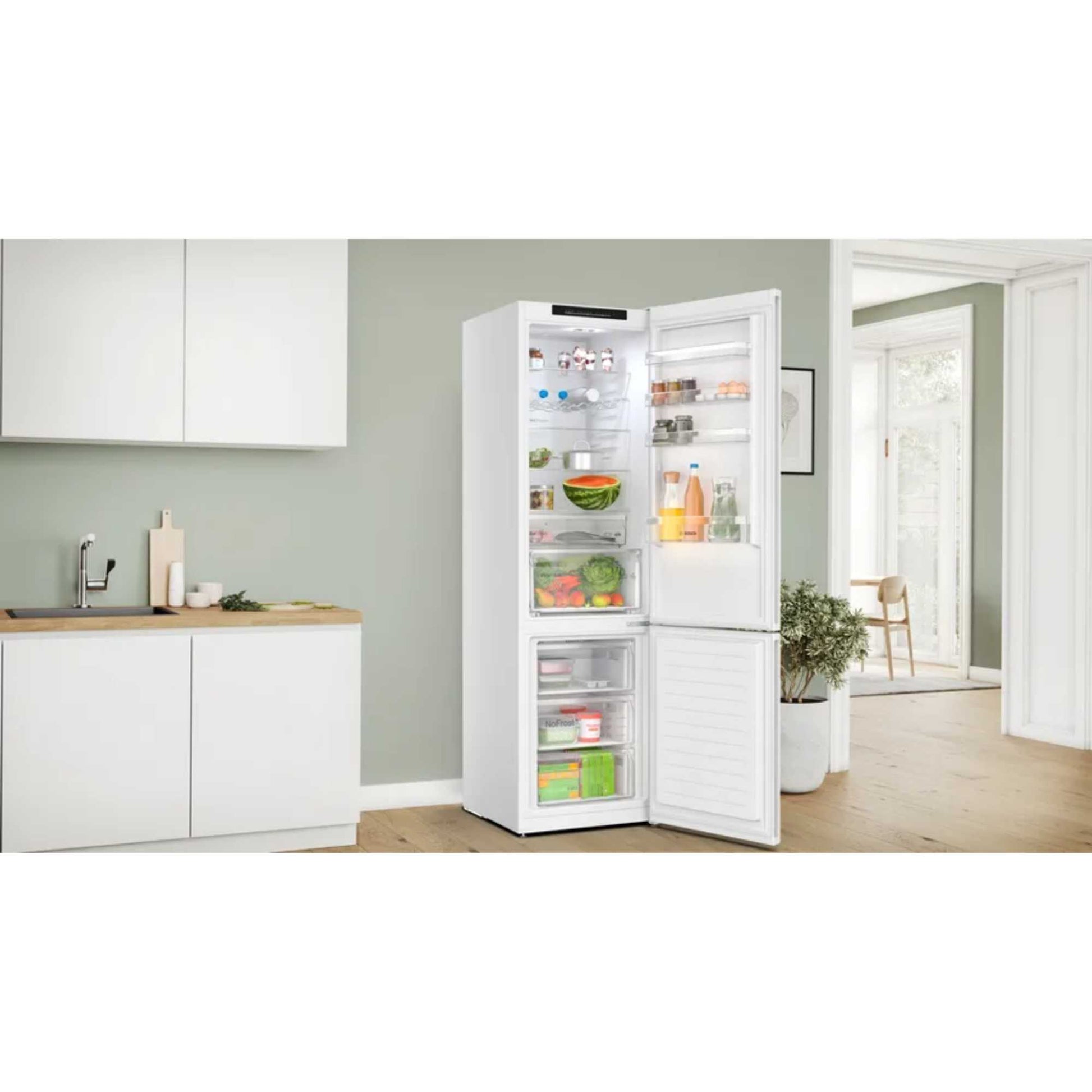 Bosch Series 4 Fridge Freezer 70/30 Total No Frost - White - KGN392WDFG