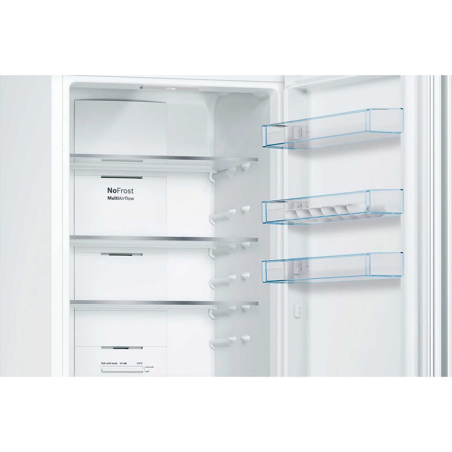 Bosch Series 4 Fridge Freezer 70/30 Total No Frost - White - KGN392WEBG