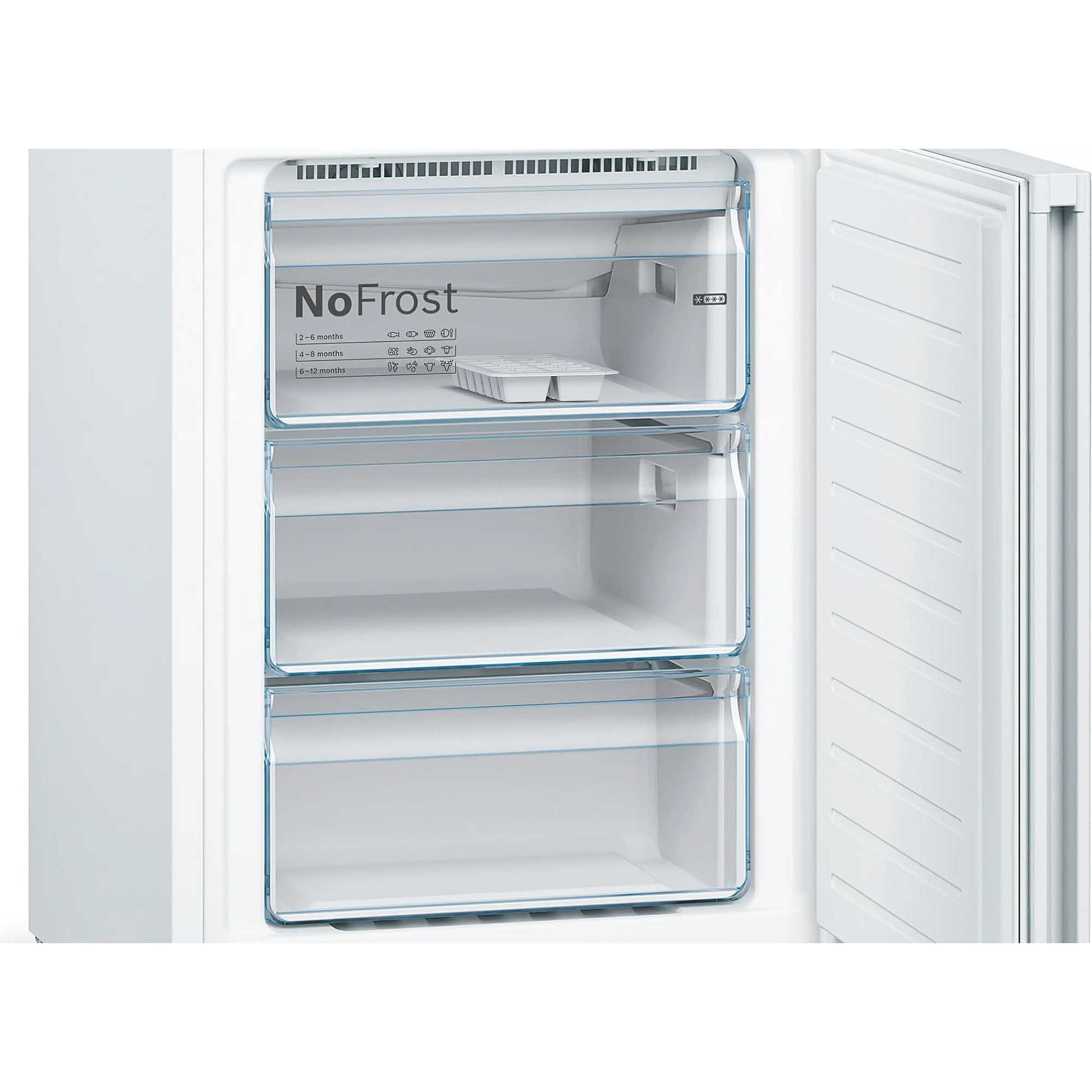 Bosch Series 4 Fridge Freezer 70/30 Total No Frost - White - KGN392WEBG
