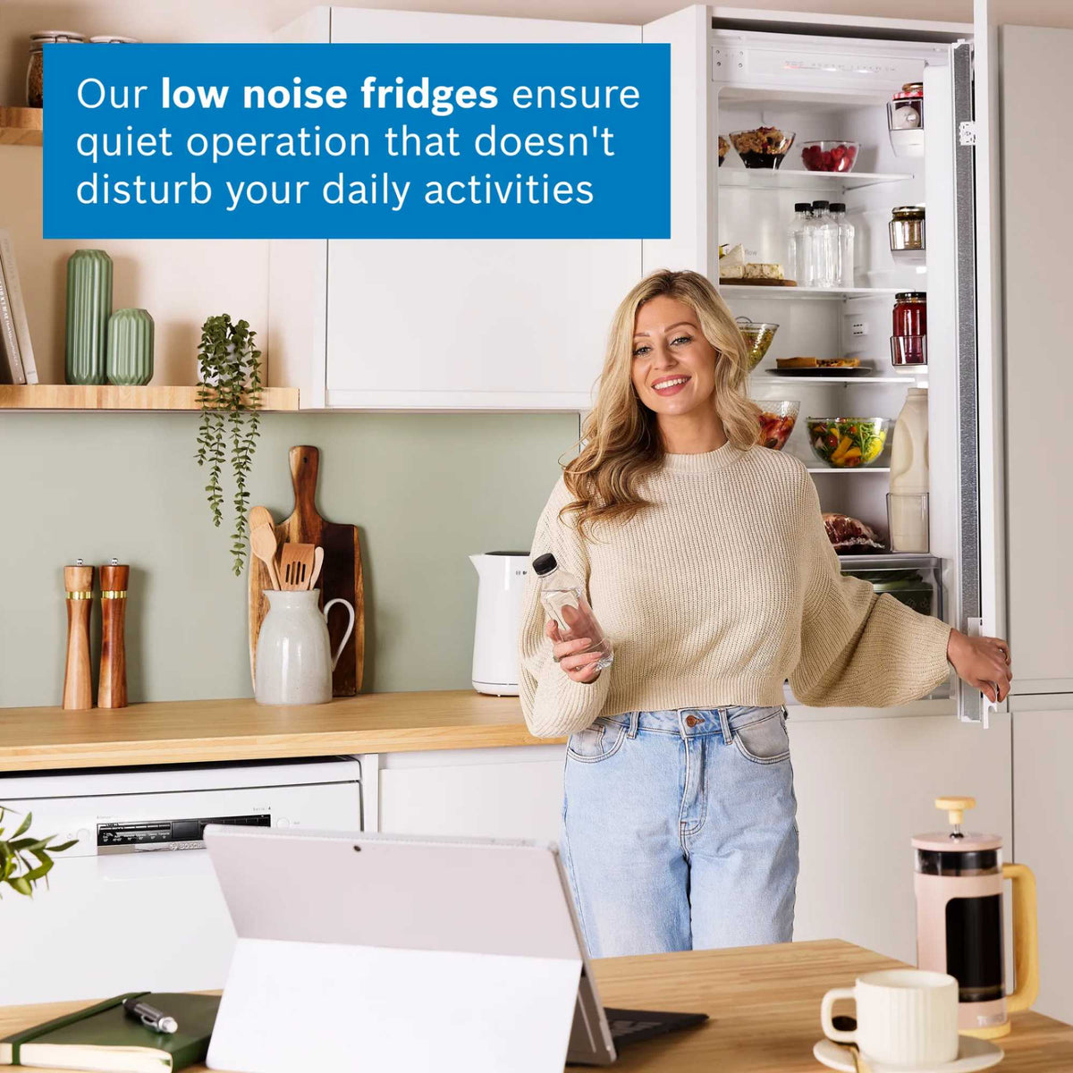 Bosch Series 2 Built-In Fridge Freezer 70/30 Low Frost - KIV87NSE0G