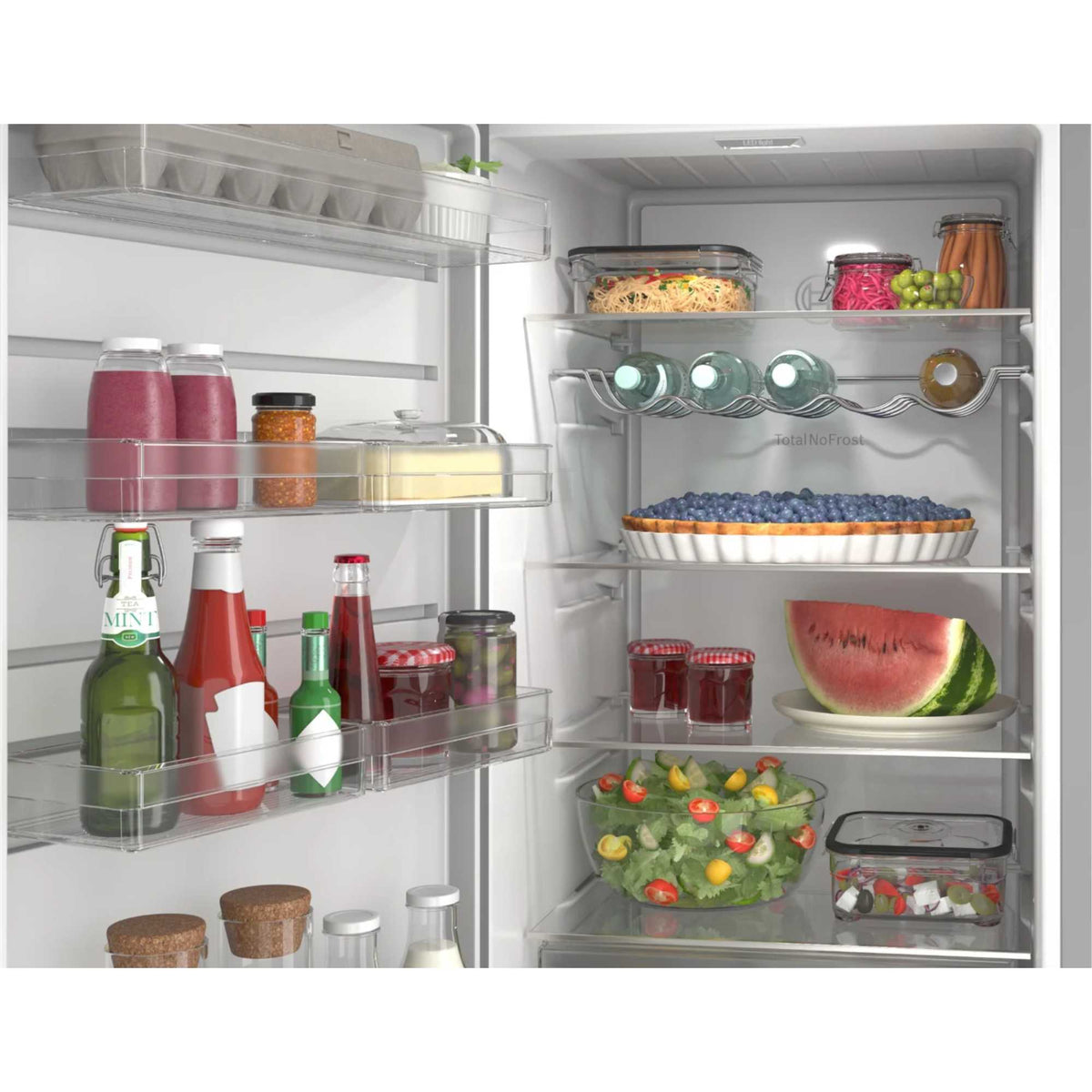 Bosch Series 4 Tall Larder Fridge 402L - Stainless Steel - KSN36VLDGG