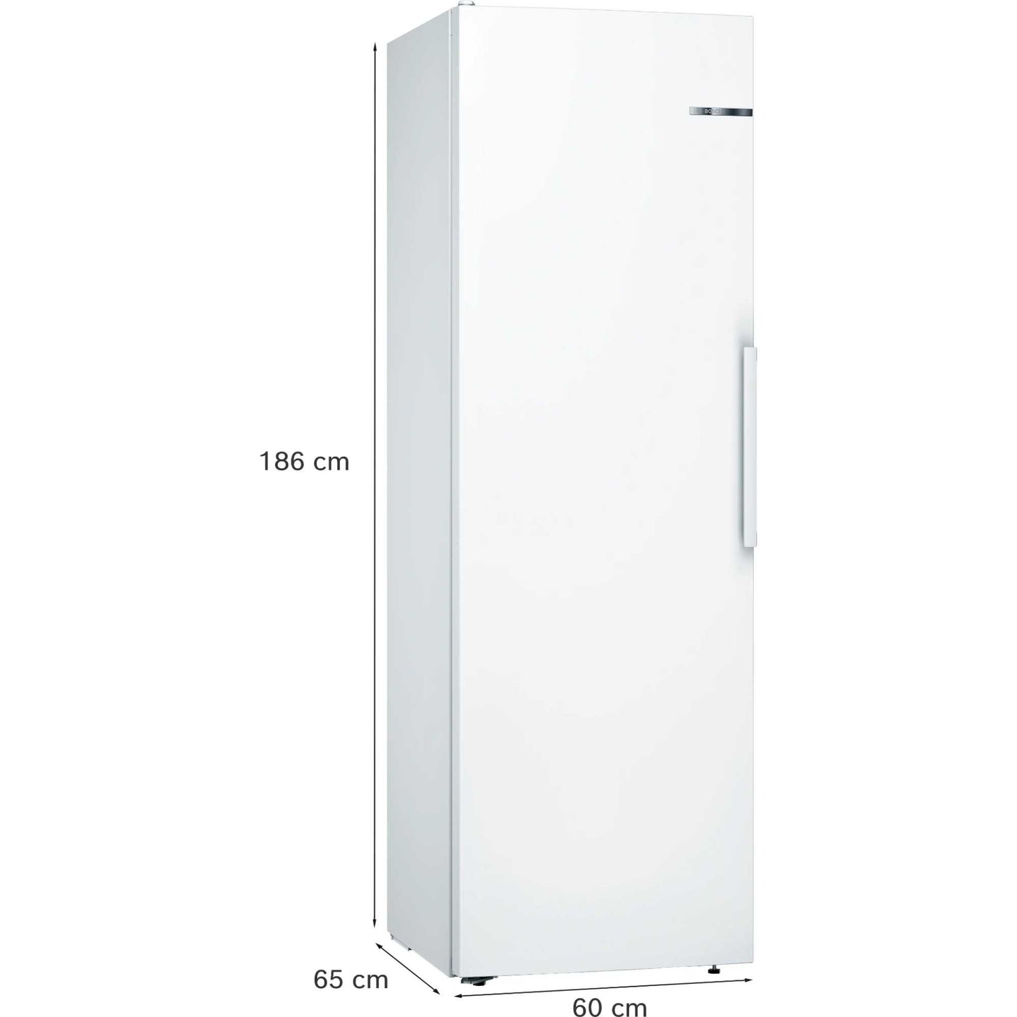 Bosch Series 4 Tall Larder Fridge - White - KSV36VWEPG