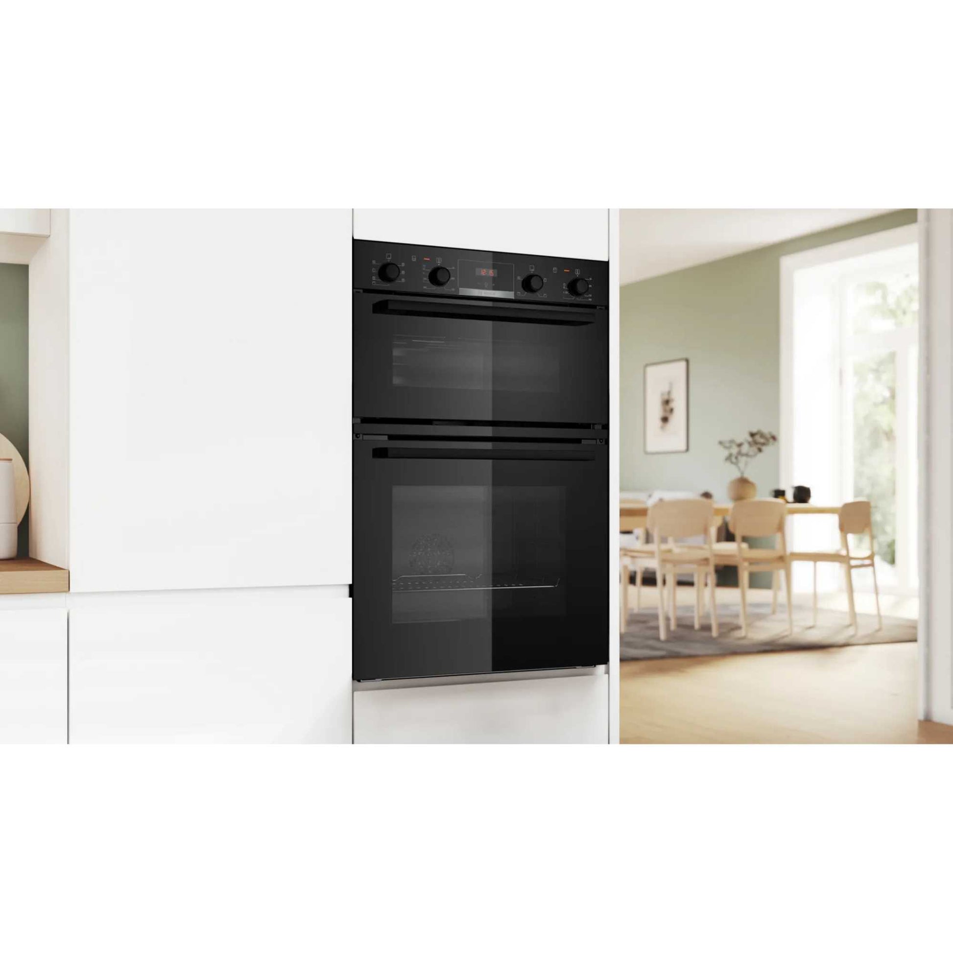 Bosch Series 4 MBA533BB3B Built-In Double Oven - Black