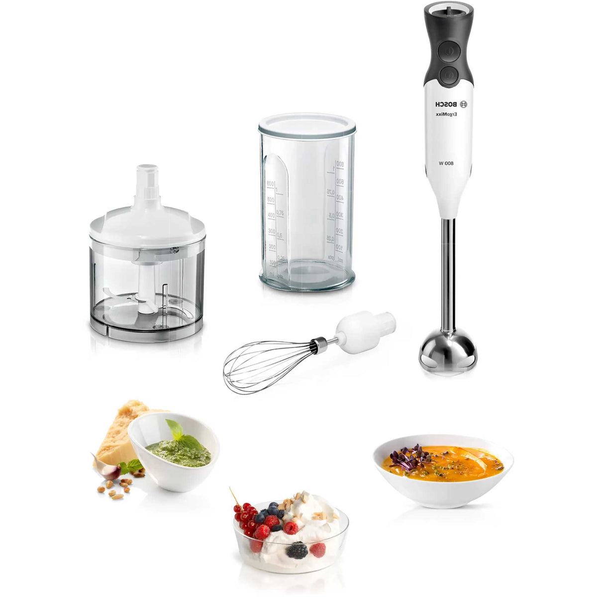Bosch MS6CA4150G ErgoMixx 800W Hand Blender - White