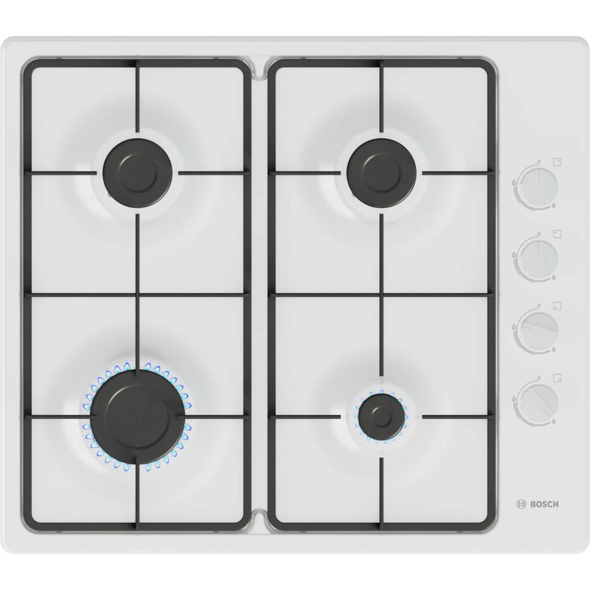 Bosch PBP6B2K60 Series 2 60cm Gas 4 Burner Hob - White
