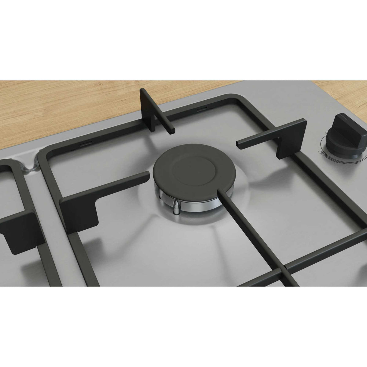 Bosch PBP6B5K60 Series 2 Gas 4 Burner Hob - Stainless Steel