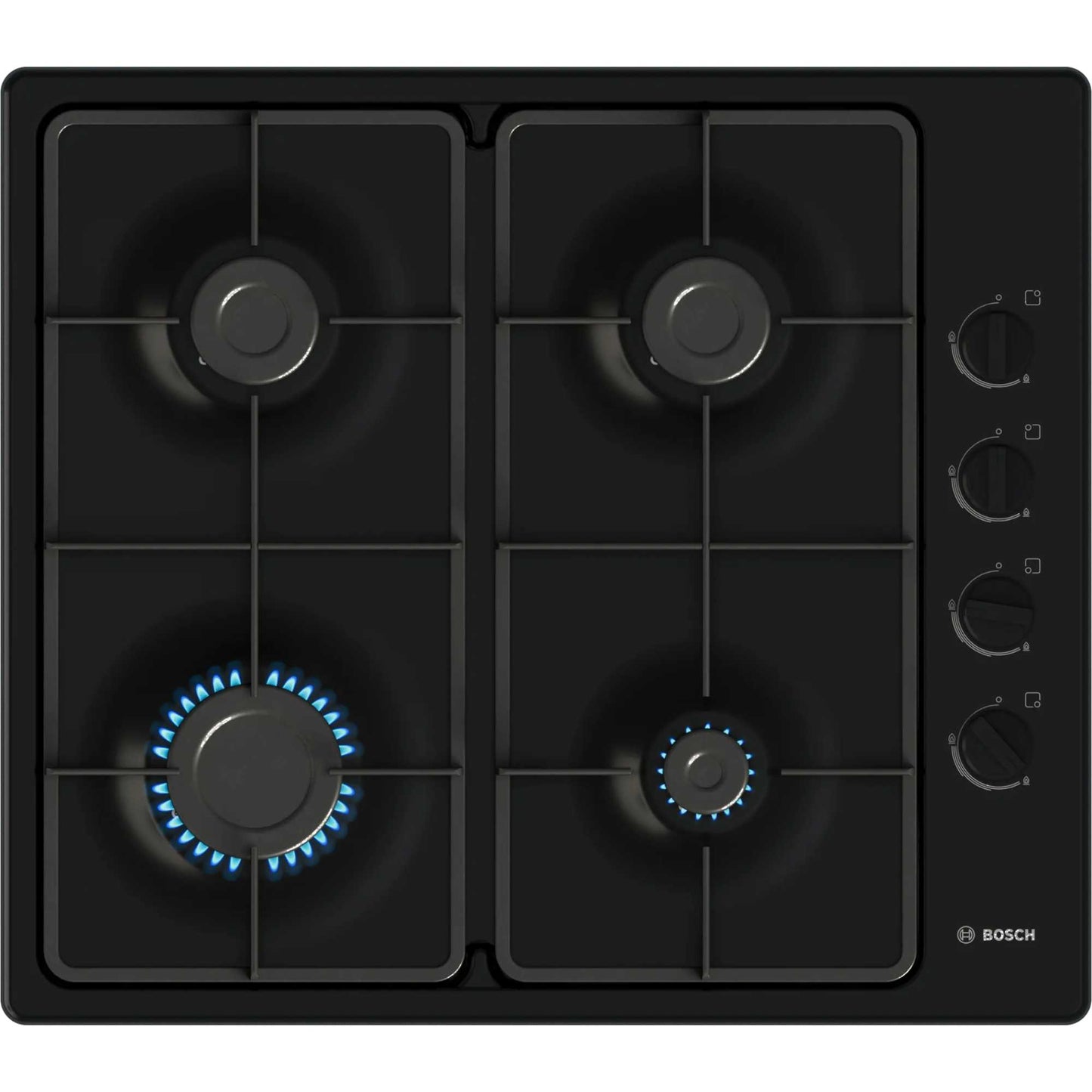 Bosch PBP6B6K60 Series 2 60cm Gas 4 Burner Hob - Black