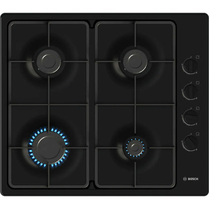 Bosch PBP6B6K60 Series 2 60cm Gas 4 Burner Hob - Black