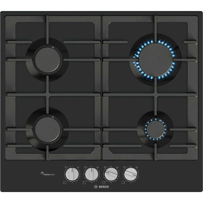 Bosch PCP6A6I90 Series 6 4 Burner 60cm Gas Hob - Black