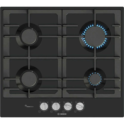 Bosch PCP6A6I90 Series 6 4 Burner 60cm Gas Hob - Black