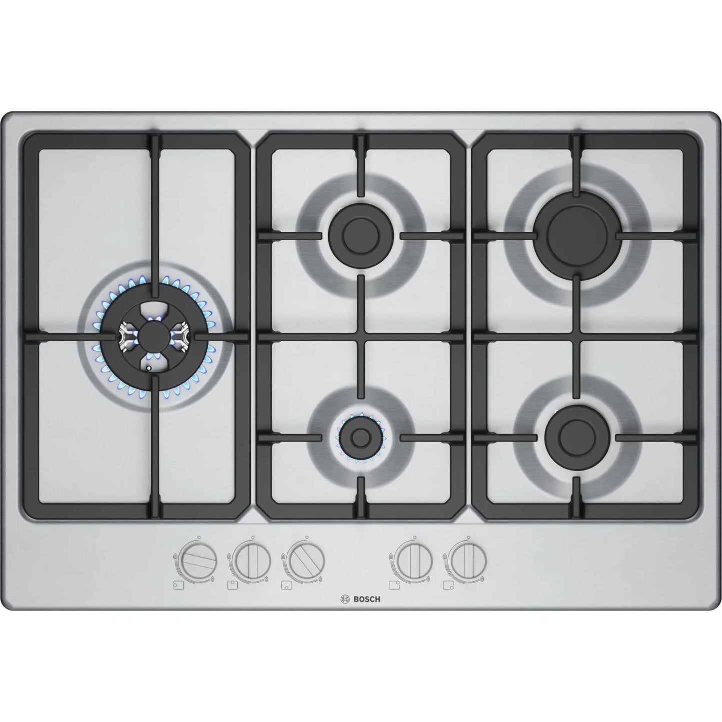 Bosch Series 4 PGM7B5K90 750mm Built-in Hob - Stainless Steel