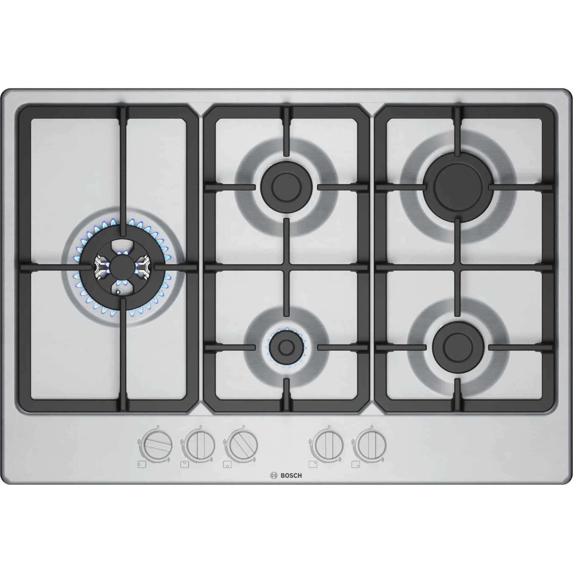 Bosch Series 4 PGM7B5K90 750mm Built-in Hob - Stainless Steel