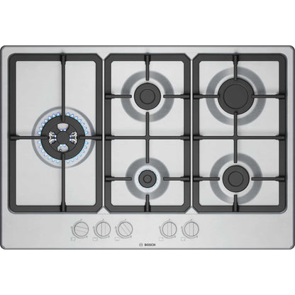 Bosch Series 4 PGM7B5K90 750mm Built-in Hob - Stainless Steel