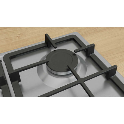 Bosch PGP6B5K90 Series 4 60cm 4 Burner Gas Hob - Stainless Steel