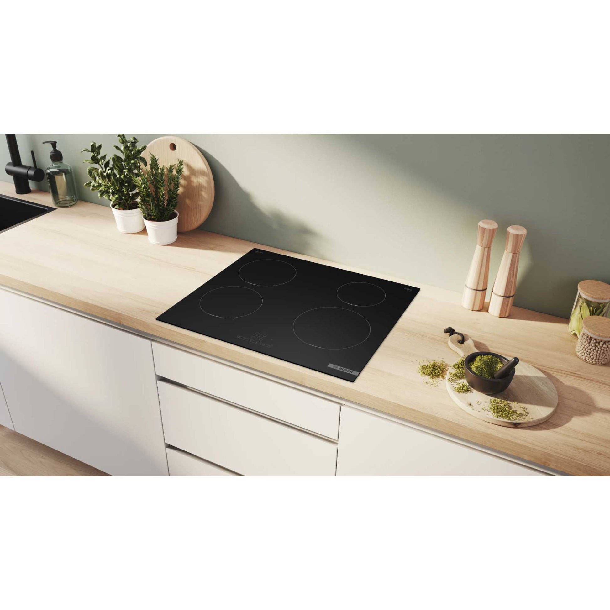 Bosch Series 4 60cm 4 Zone Induction Hob - Black