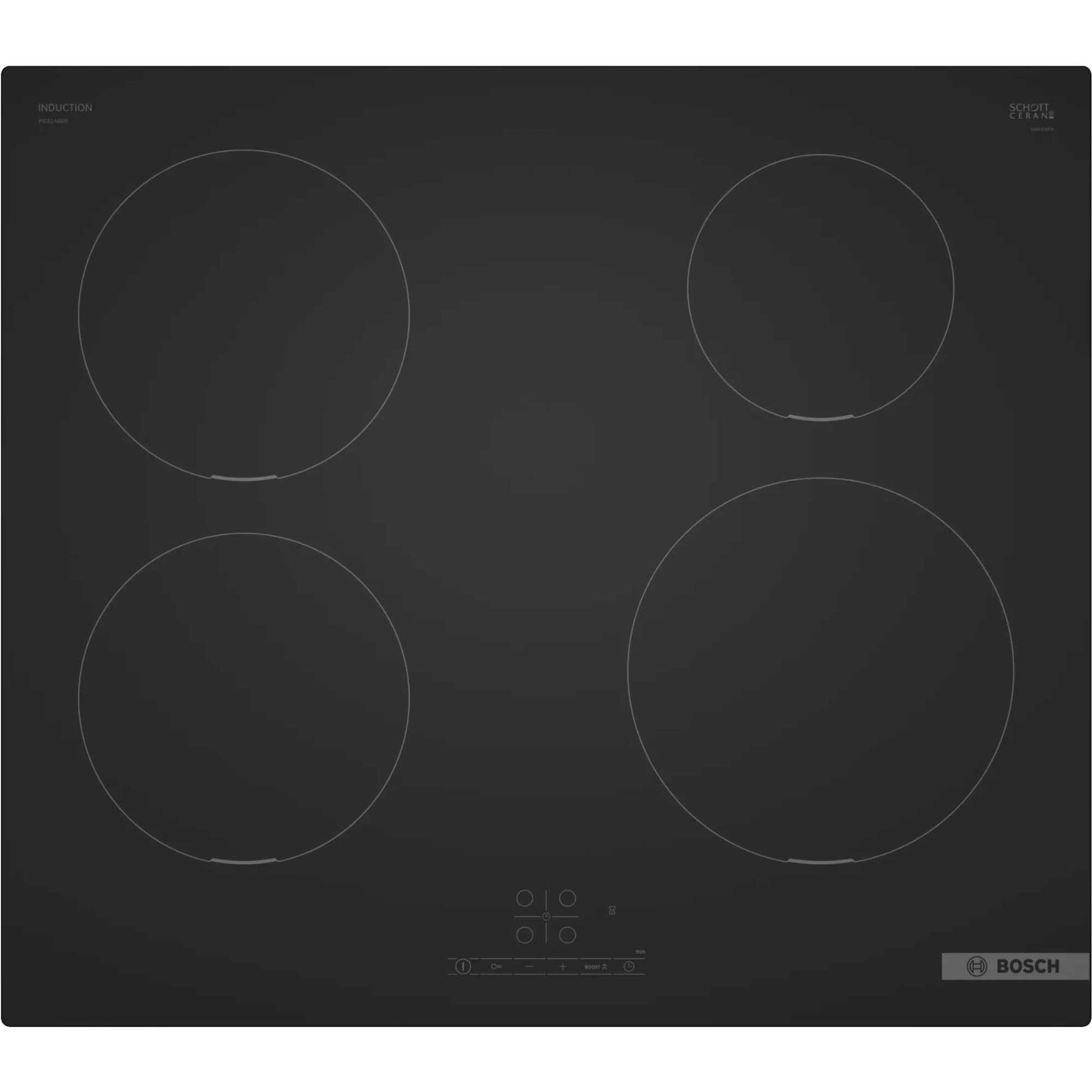 Bosch Series 4 60cm 4 Zone Induction Hob - Black