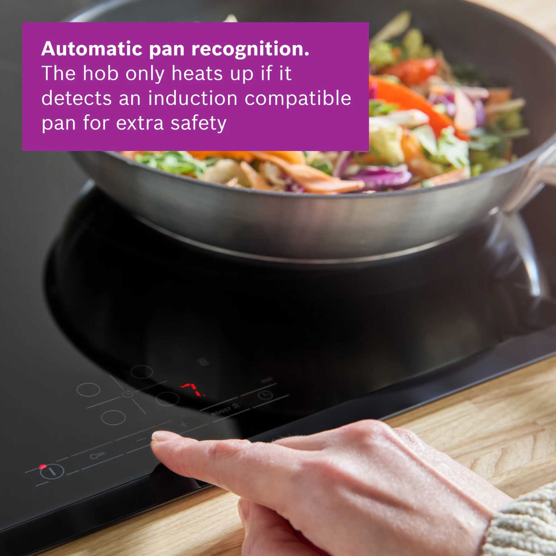 Bosch PIE631BB5E Series 4 60cm 4 Burner Induction Hob
