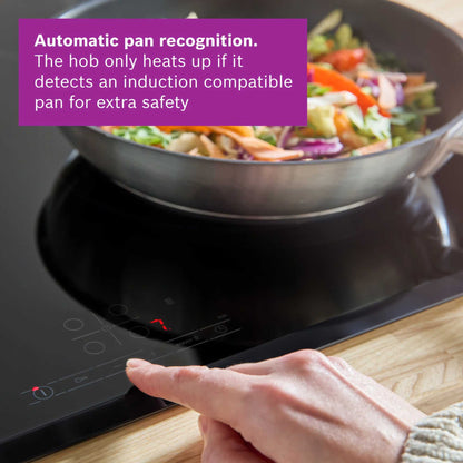 Bosch PIE631BB5E Series 4 60cm 4 Burner Induction Hob