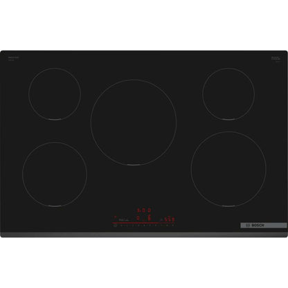Bosch PIV831HB1E Series 6 5 Burner 80cm Induction Hob - Black