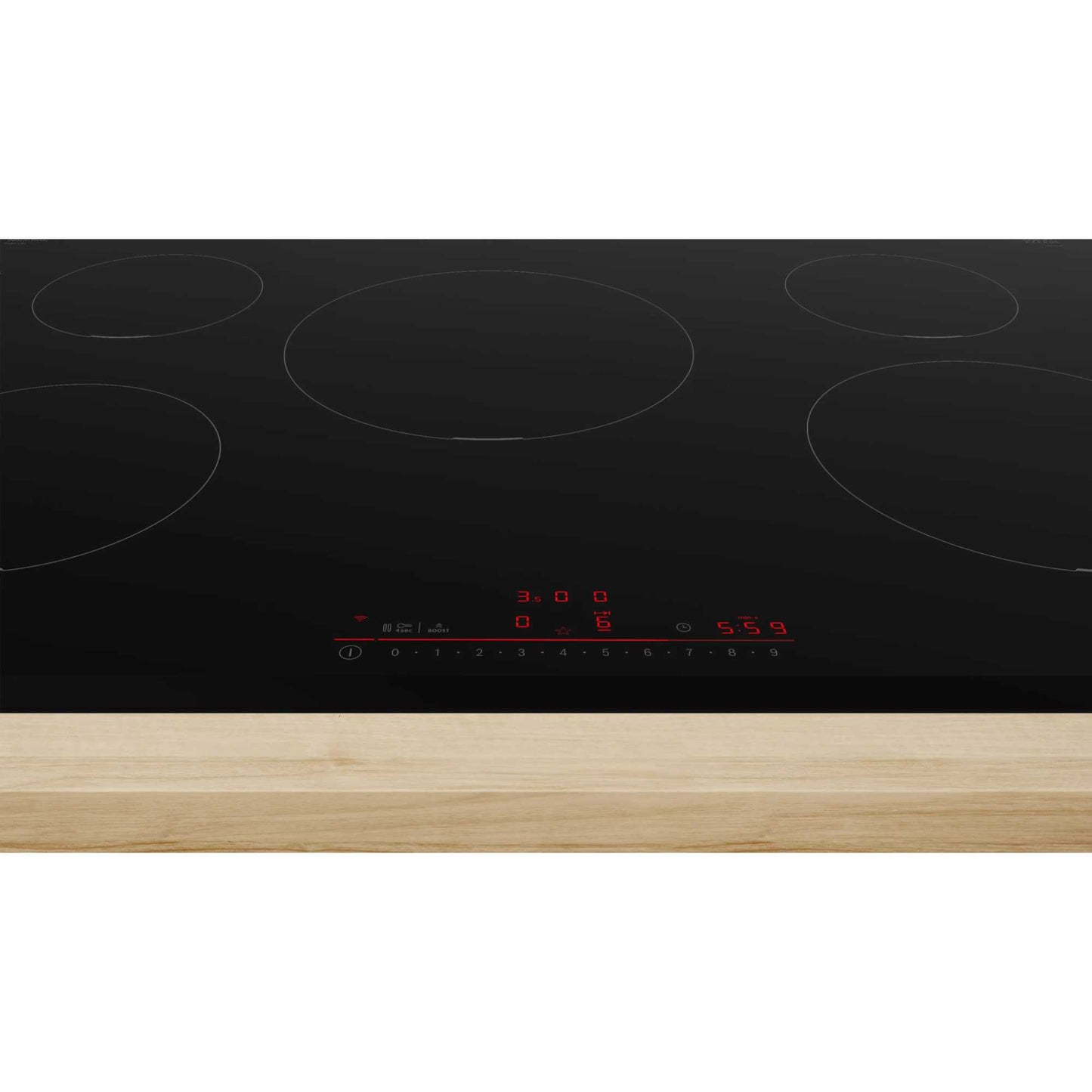 Bosch PIV831HB1E Series 6 5 Burner 80cm Induction Hob - Black