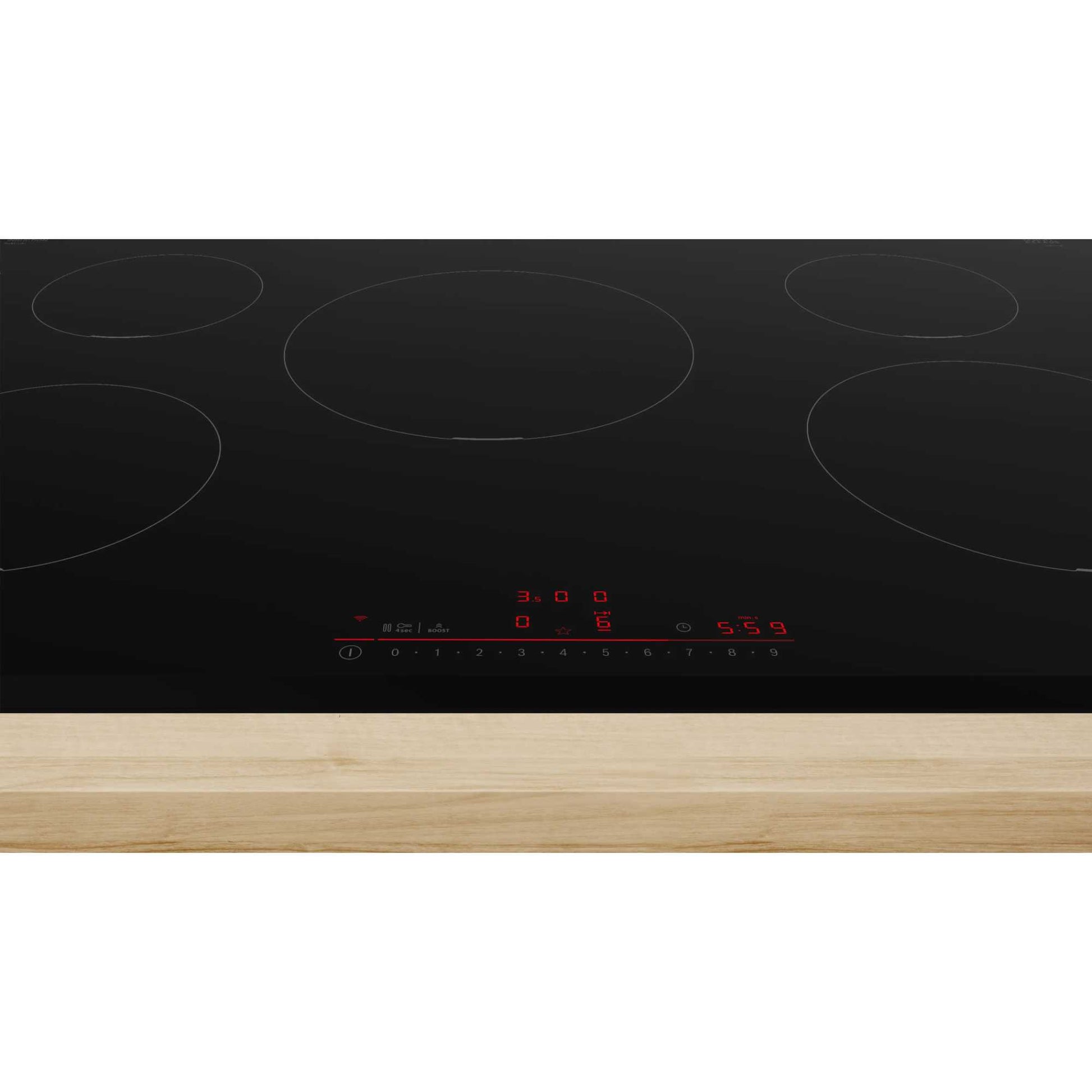 Bosch PIV831HB1E Series 6 5 Burner 80cm Induction Hob - Black