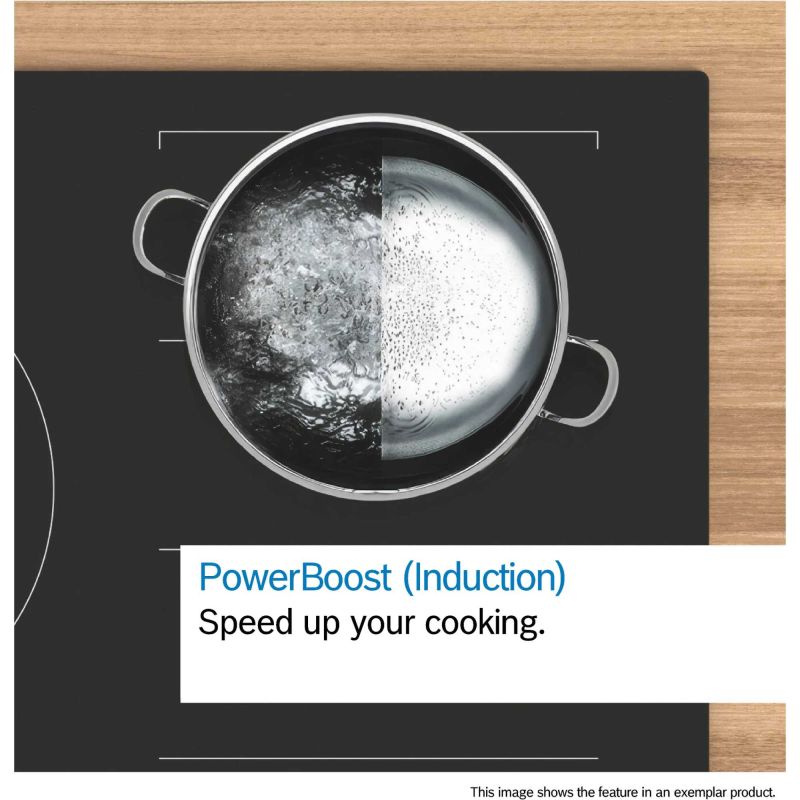Bosch PIV831HB1E Series 6 5 Burner 80cm Induction Hob - Black