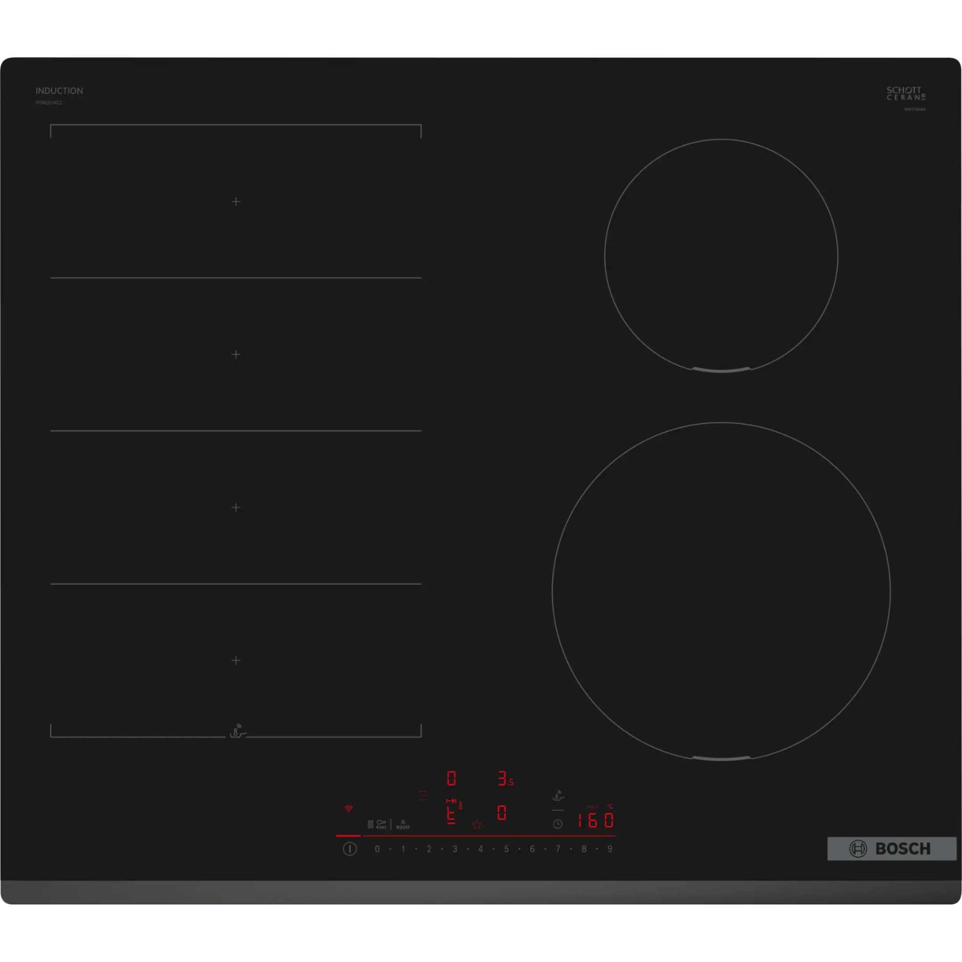 Bosch PIX631HC1E Series 6 60cm Induction Hob - Black