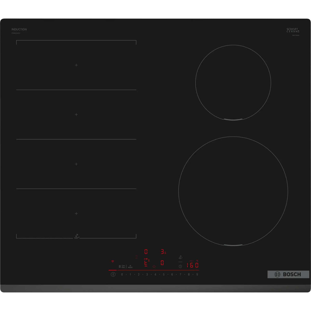Bosch PIX631HC1E Series 6 60cm Induction Hob - Black