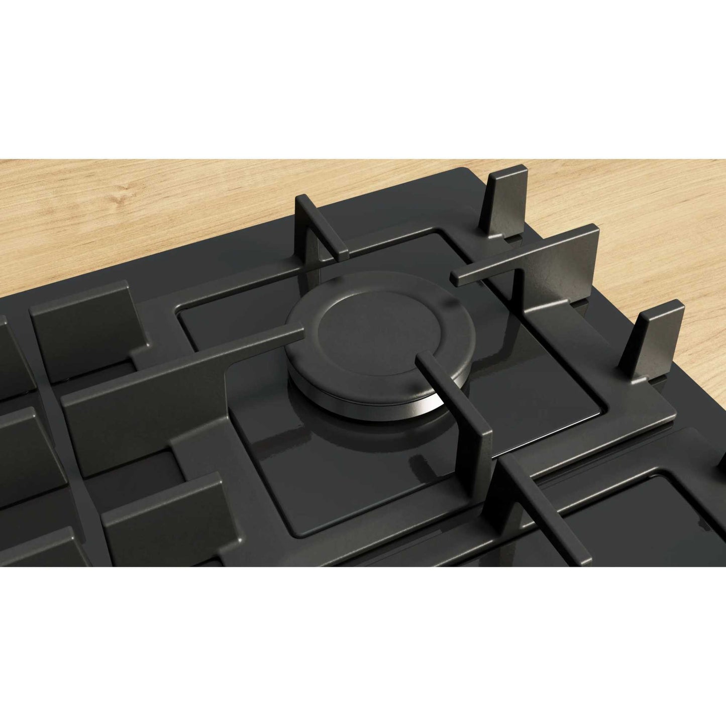 Bosch PNP6B6K40 Series 4 60cm 4 Burner Glass Gas Hob - Black