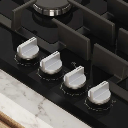 Bosch PNP6B6K40 Series 4 60cm 4 Burner Glass Gas Hob - Black