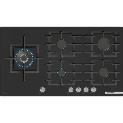 Bosch Serie 6 PPM9A6I40 hob Black Built-in 90 cm Gas 5 zone