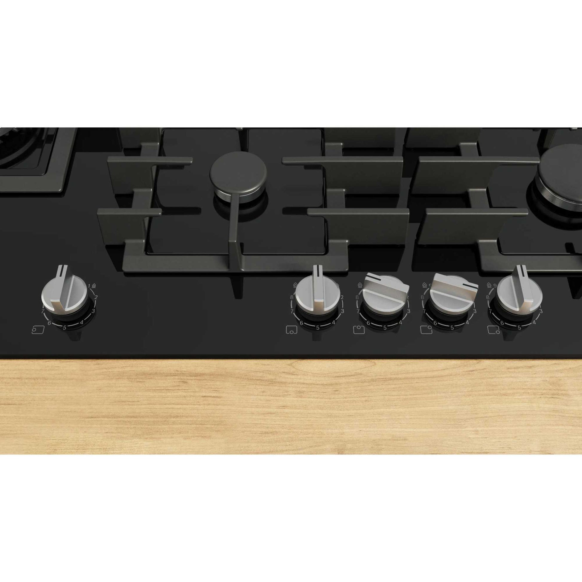Bosch Serie 6 PPM9A6I40 hob Black Built-in 90 cm Gas 5 zone