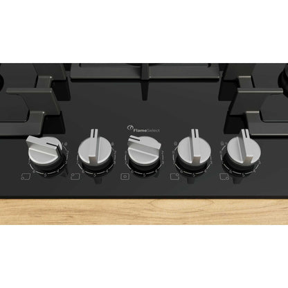 Bosch Series 6 PPQ7A6I40 75cm Gas Hob 5 Burners Tempered Glass - Black