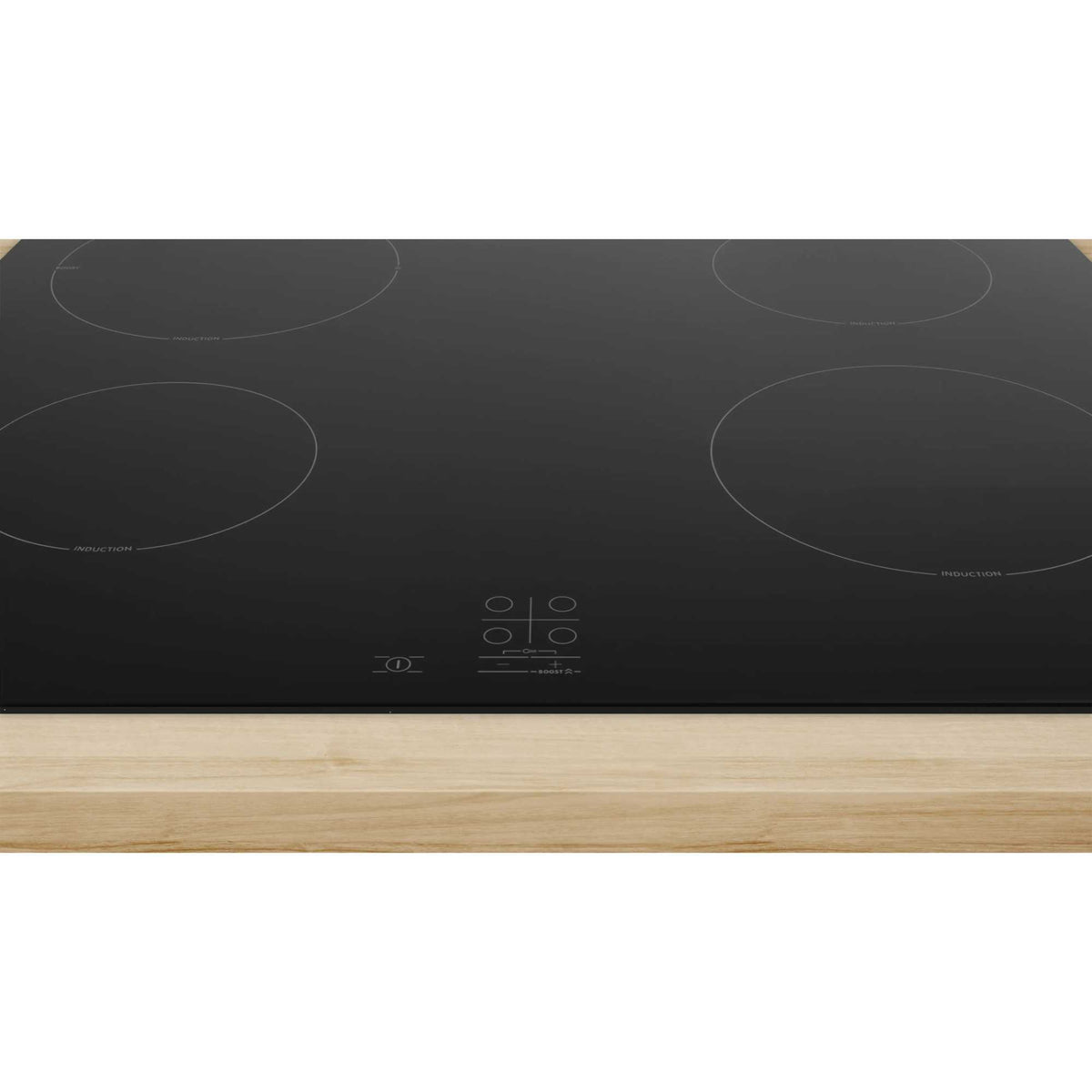 Bosch PUG61RAA5B Series 2 60cm 4 Zone Induction Hob with Plug - Black