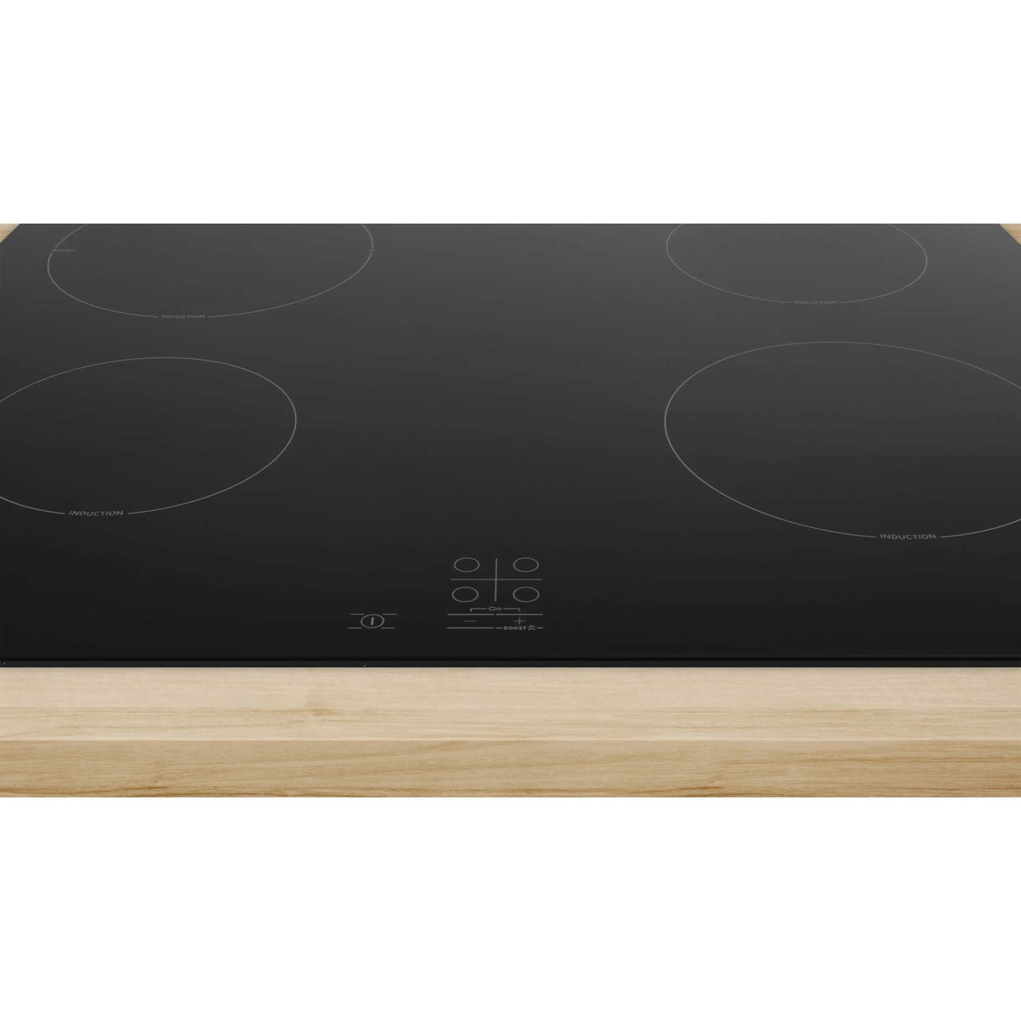 Bosch PUG61RAA5B Series 2 60cm 4 Zone Induction Hob with Plug - Black