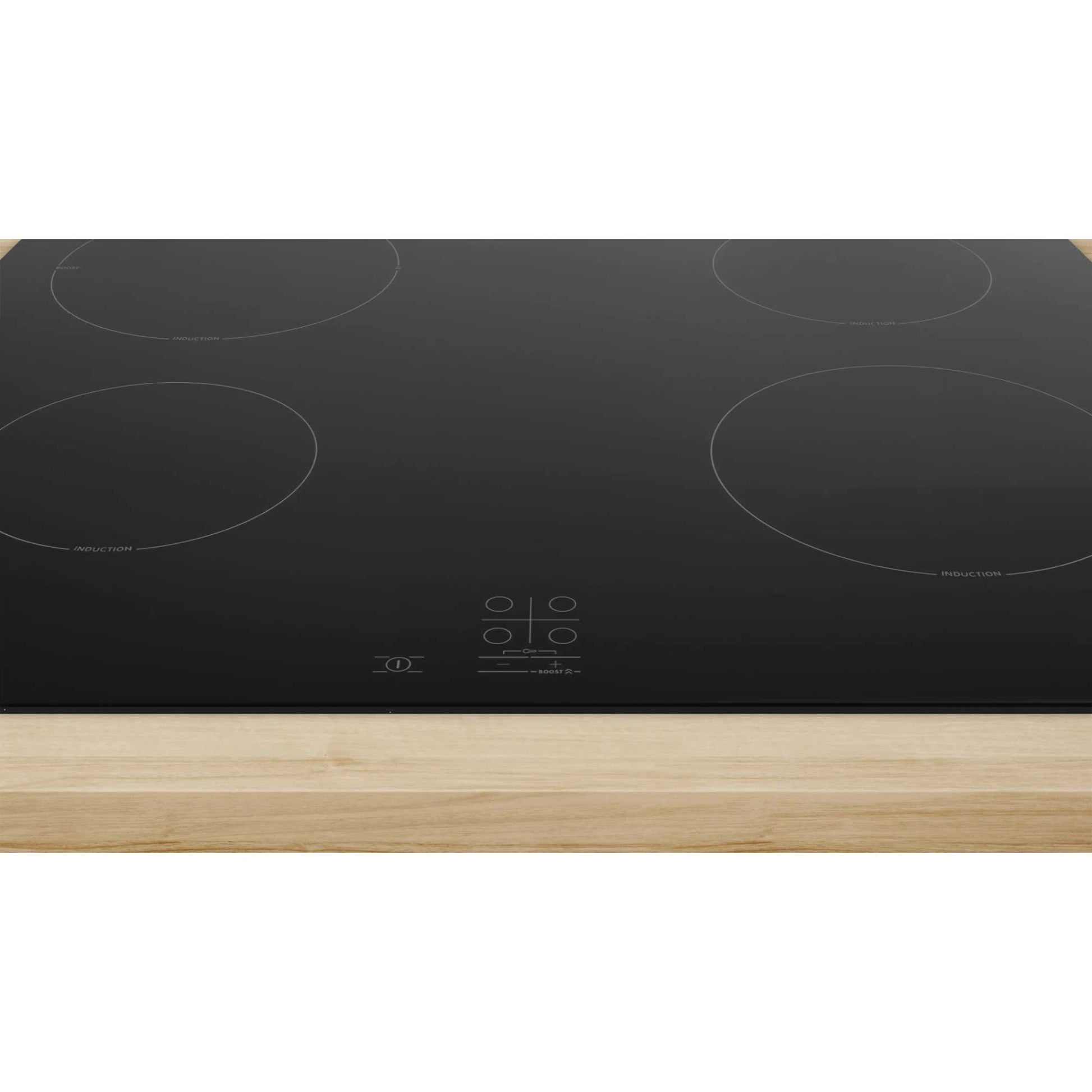 Bosch PUG61RAA5B Series 2 60cm 4 Zone Induction Hob with Plug - Black