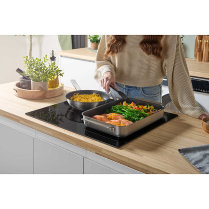 Bosch PWP611BB5B 600mm 4 Burner Induction Hob with Plug