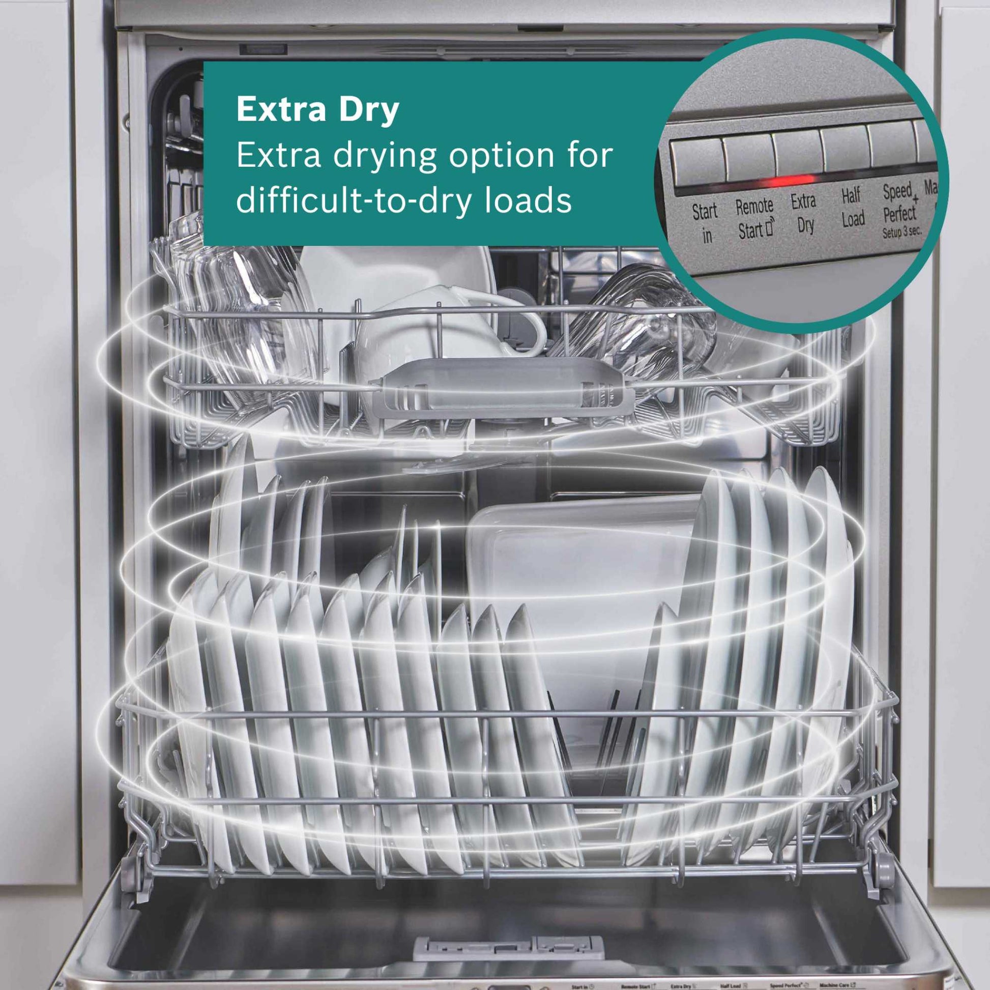 Bosch SMH4HTX11G 13 Place Setting Built-in Dishwasher