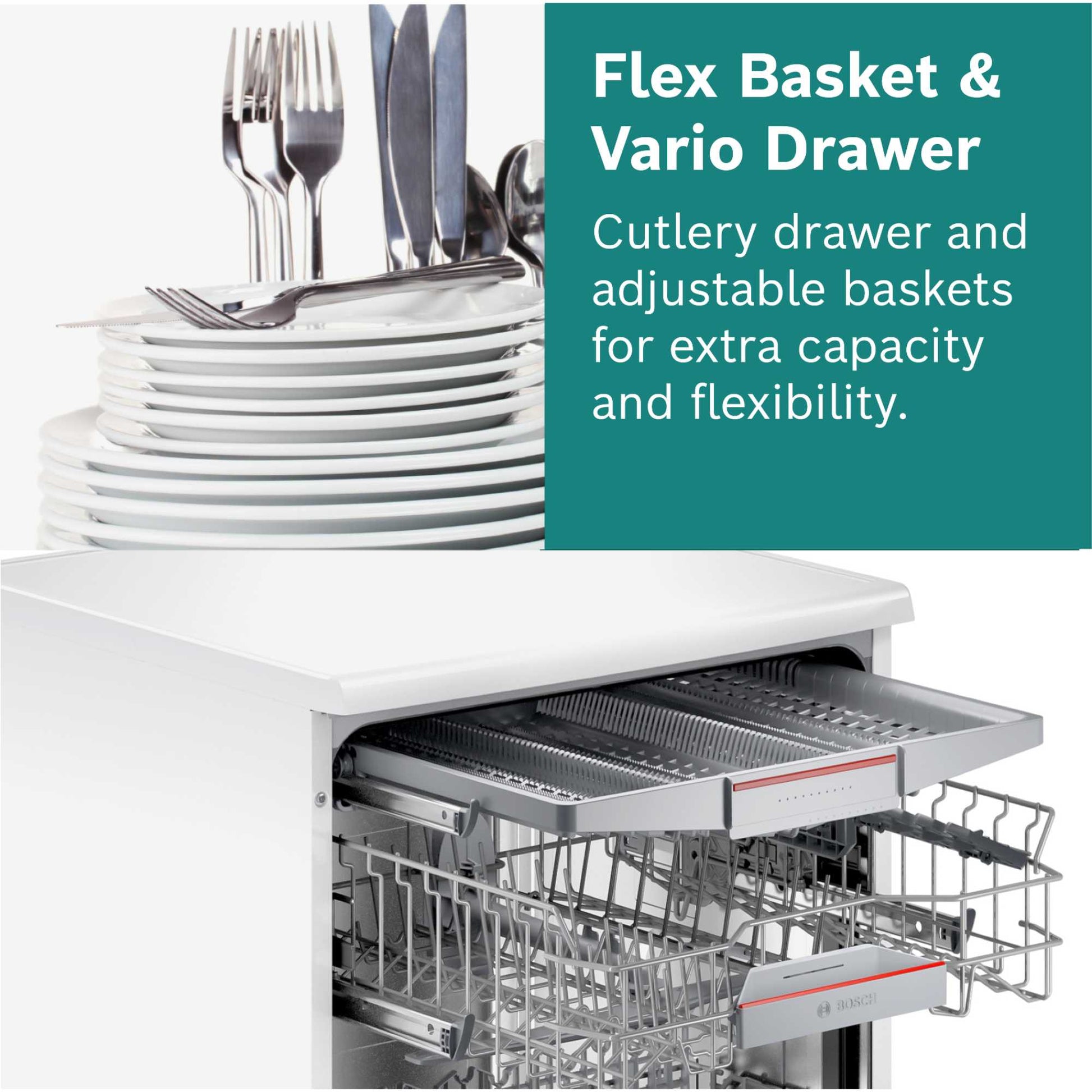 Bosch Series 6 Freestanding Full-Sized Dishwasher - SMS6TCI02G