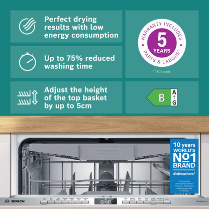 Bosch Series 6 Fully Integrated Full-Sized Dishwasher - SMV6ZCX10G
