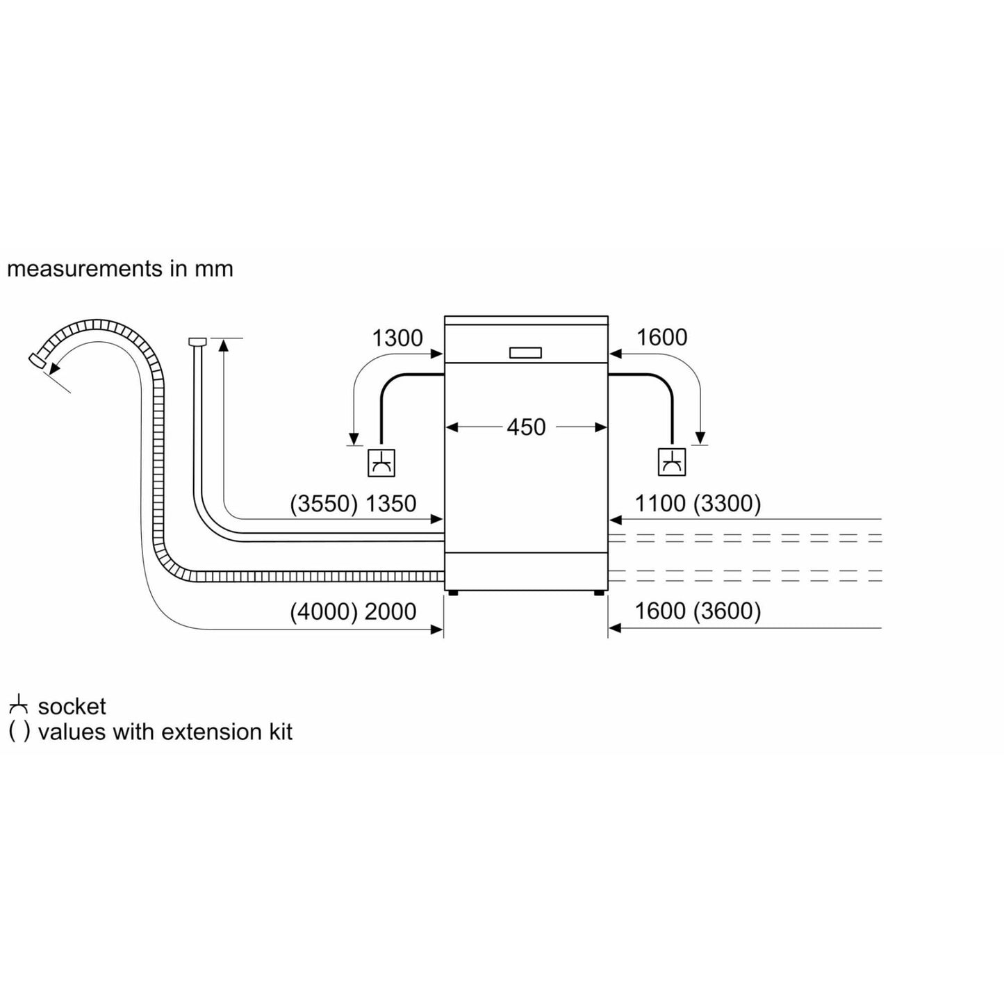 Bosch Series 2 Freestanding Slimline Dishwasher - SPS2IKW01G