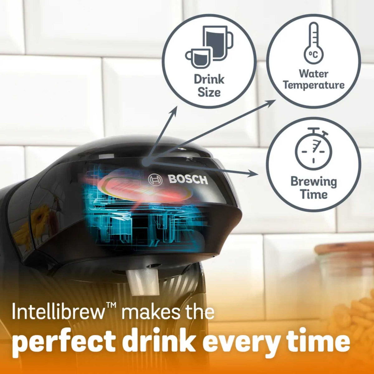 Bosch TAS112EGB Tassimo Style Friendly Coffee Machine - Black