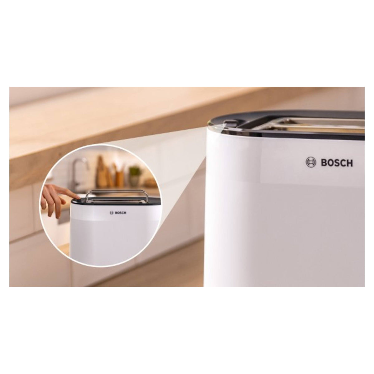 Bosch TAT2M121GB MyMoment 2 Slice Compact Toaster - White