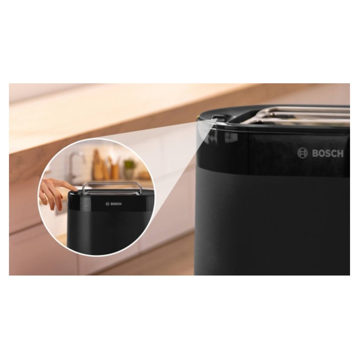 Bosch TAT2M123GB MyMoment 2 Slice Compact Toaster - Black