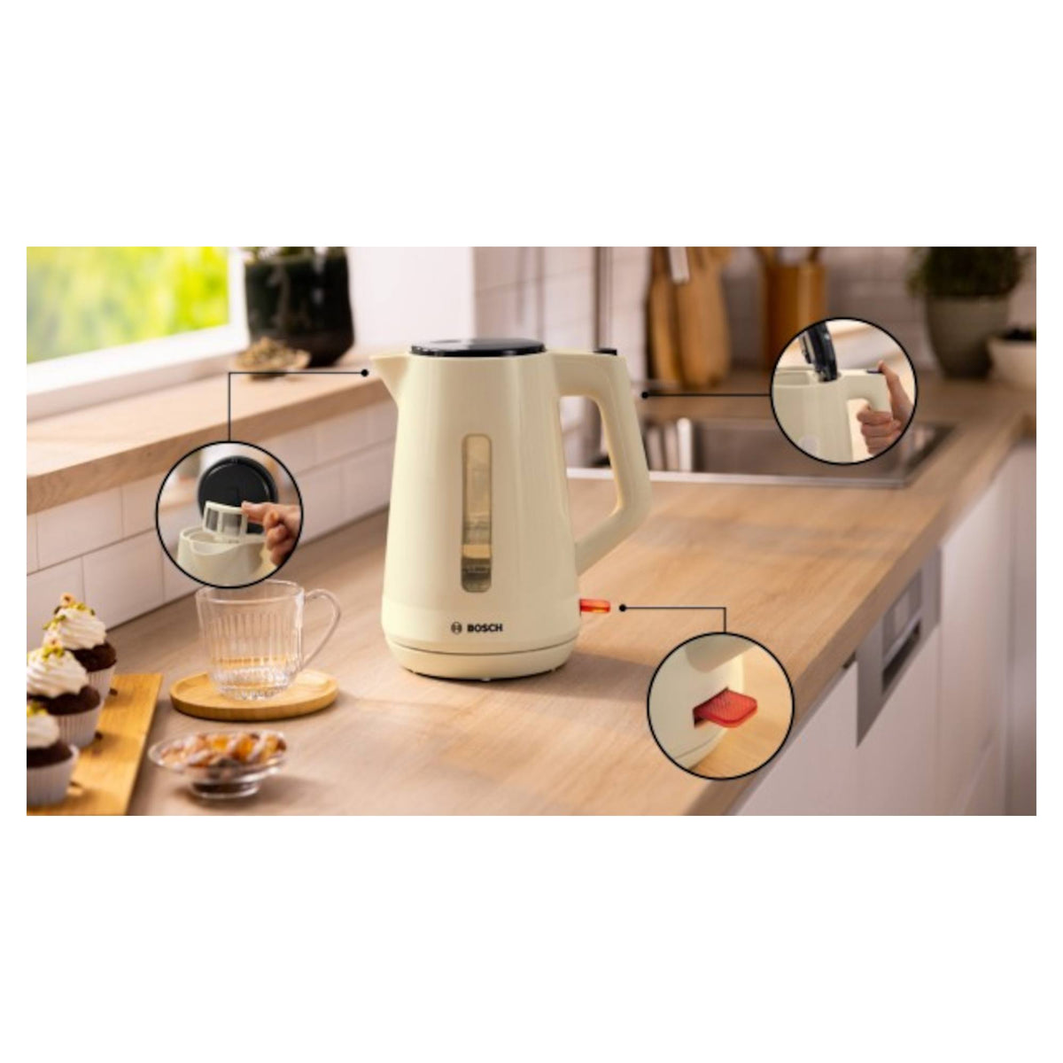 Bosch TWK1M127GB MyMoment 1.7L Kettle - Beige