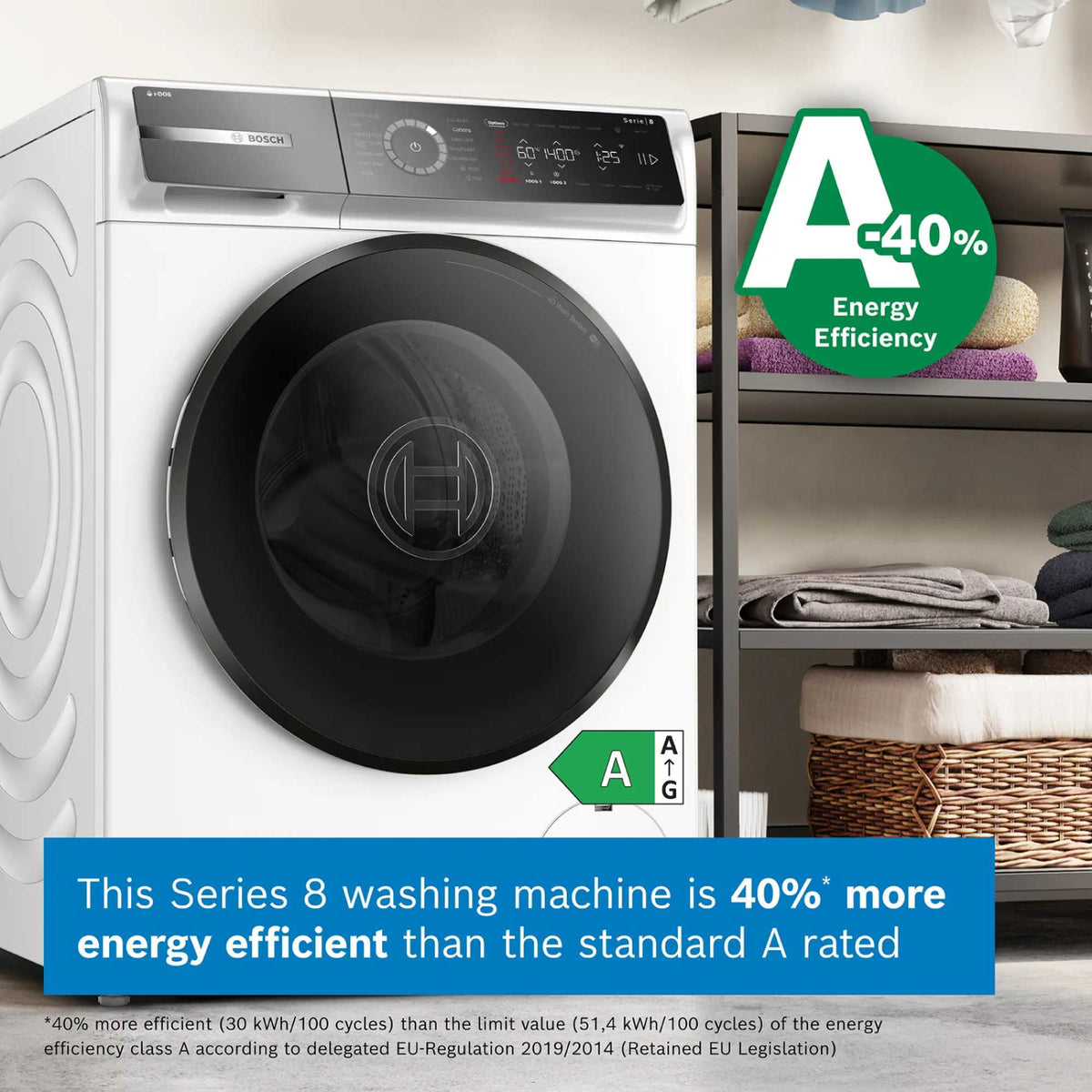Bosch Series 8 11kg 1400rpm Washing Machine - WGB264A1GB