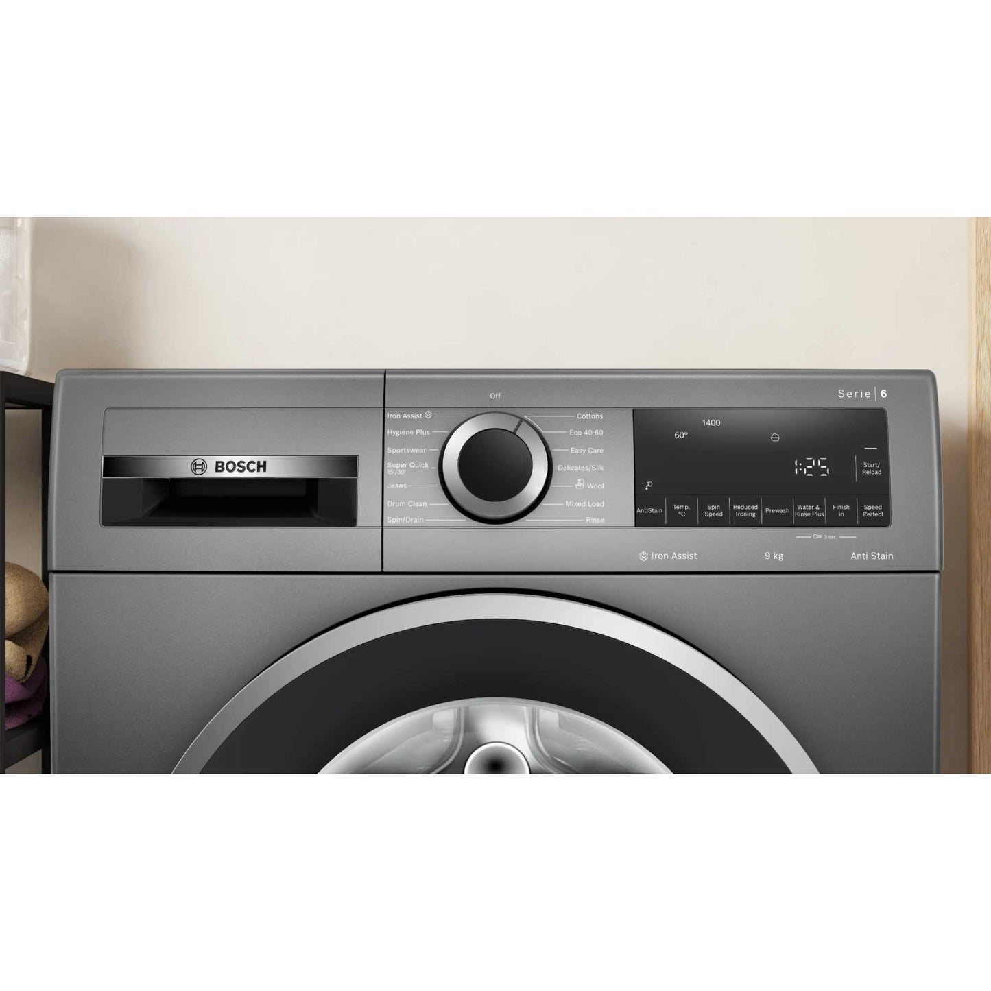 Bosch Series 6 9kg 1400rpm Washing Machine - WGG244ZCGB