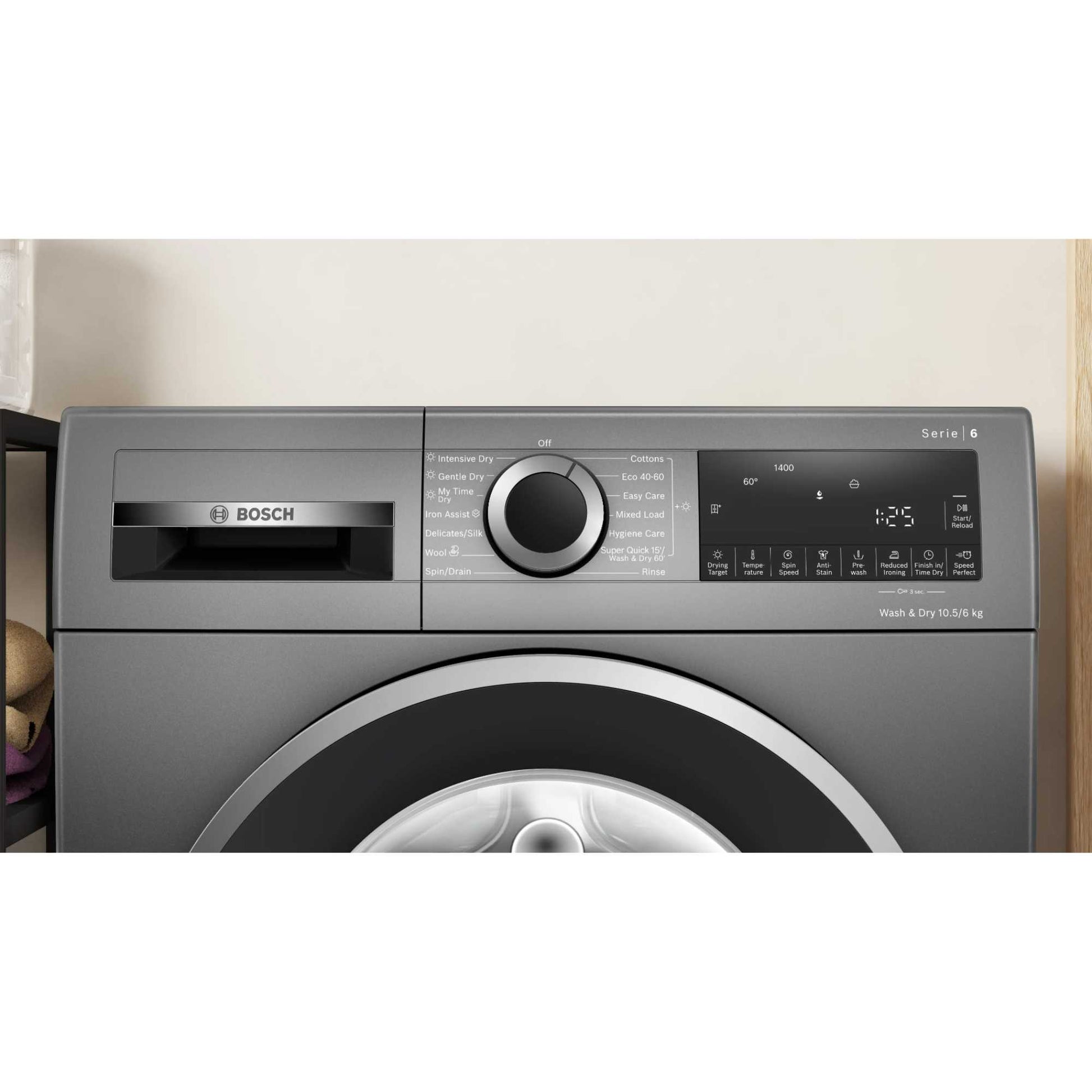 Bosch Series 6 10.5kg Wash 6kg Dry 1400rpm Washer Dryer - WNG254R1GB