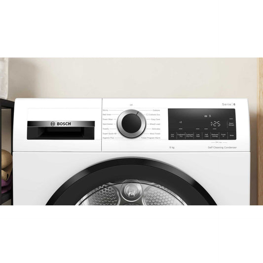 Bosch WQG245A0GB Series 6 9kg Heat Pump Tumble Dryer - White
