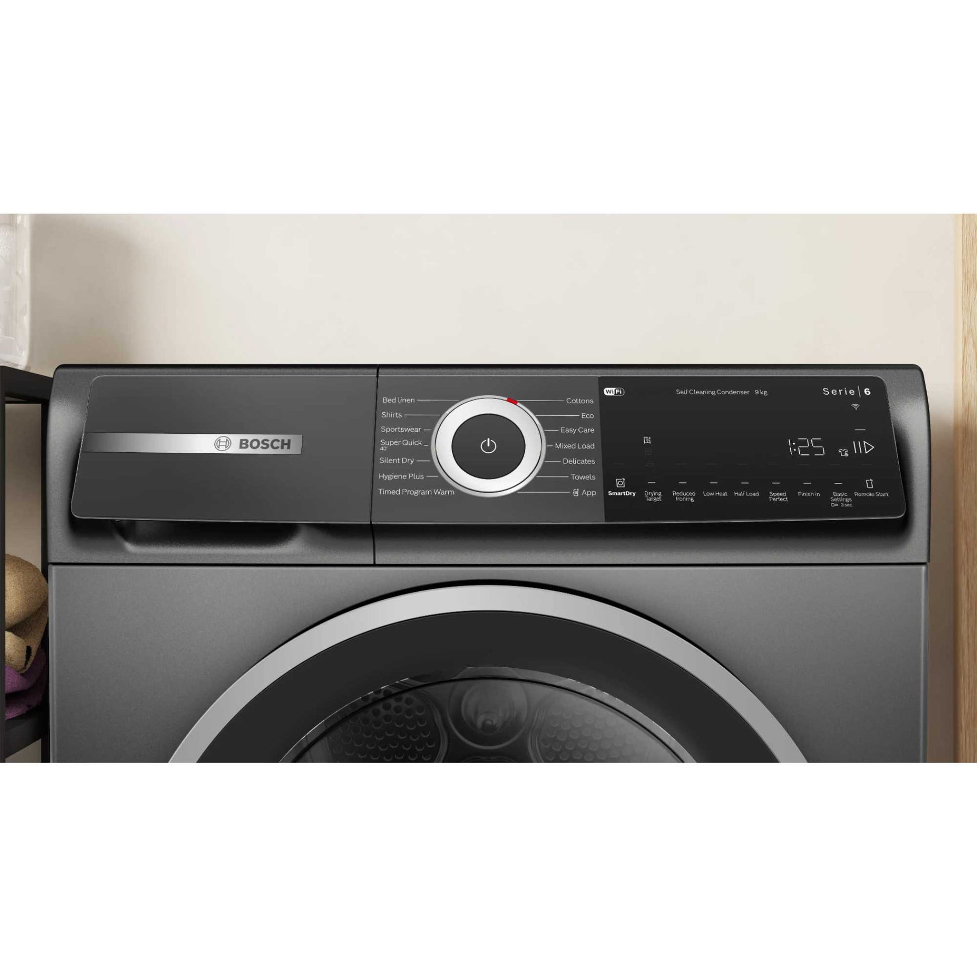 Bosch Series 6 9kg Heat Pump Tumble Dryer - WQH246DRGB